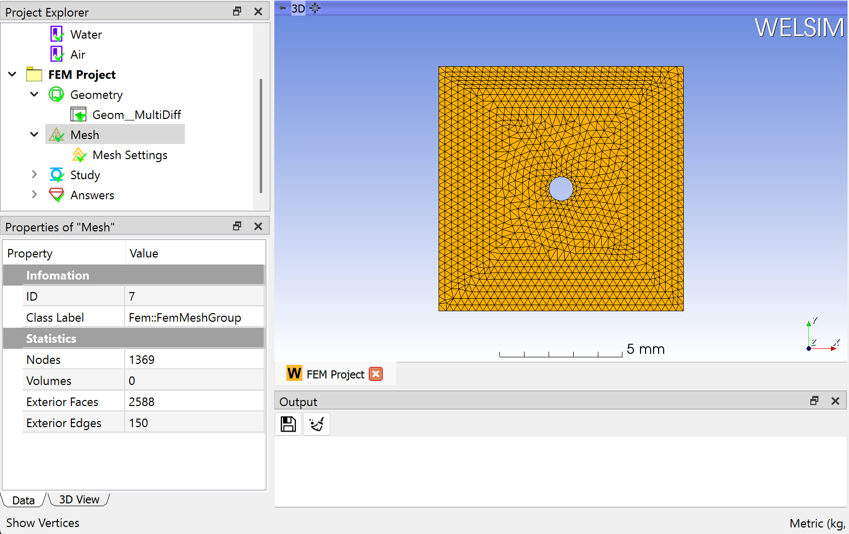 finite_element_analysis_welsim_cfd2d_hole_plate_mesh