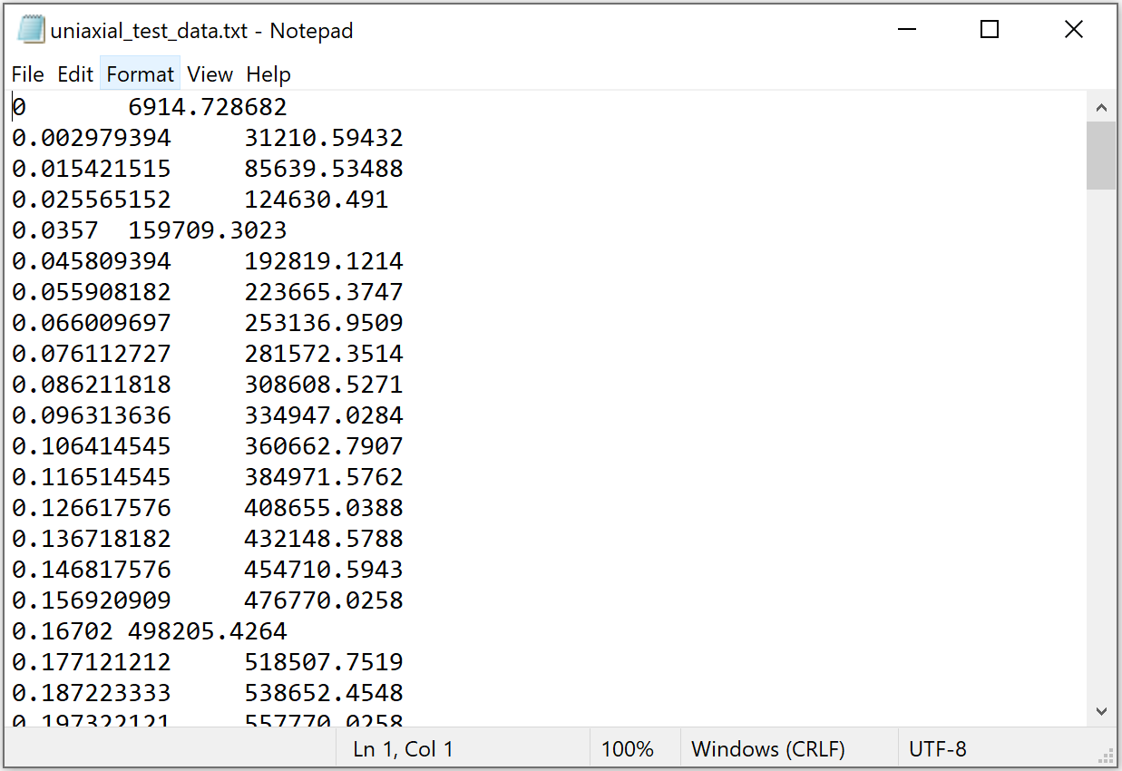 finite_element_analysis_mateditor_test_data_in_excel